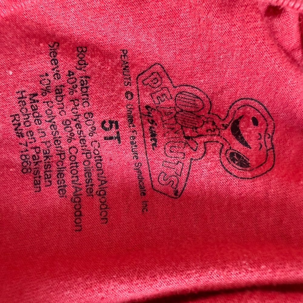 Peanuts Christmas Caroling Long - Sleeve Tee|Size 5T - Picture 3 of 3
